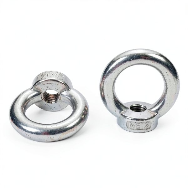 MroMax Lifting Eye Nut M12 Stainless Steel 4pcs Ring Shape Fastener-3