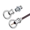 PATIKIL 18Lb Load Lamp Female Loop Holder, 4 Set Lifting Eye M10 Fine Thread Nut Hook Ring Shape Structural Support to Chandelier Lighting Fixture (Silver, 1.1 x 1.4 Inch)-3