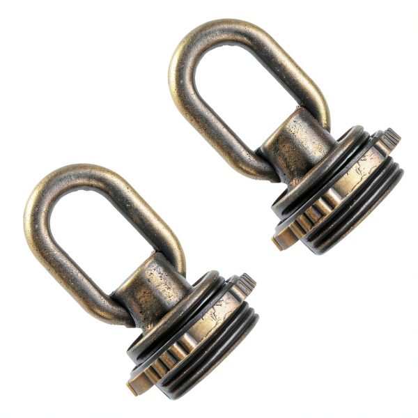 2PCS Crystal Lamp Inner and Outer Threaded Ring Fitting Bronze Zinc Alloy Threaded Ring Eye Nut Ring Nut Fixing Chandelier for Candelabra Lamp Traditional Chandelier Pendant Lamp-4
