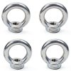 MroMax Lifting Eye Nut M12 Stainless Steel 4pcs Ring Shape Fastener-0