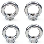 MroMax Lifting Eye Nut M12 Stainless Steel 4pcs Ring Shape Fastener-0