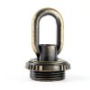 2PCS Crystal Lamp Inner and Outer Threaded Ring Fitting Bronze Zinc Alloy Threaded Ring Eye Nut Ring Nut Fixing Chandelier for Candelabra Lamp Traditional Chandelier Pendant Lamp-1