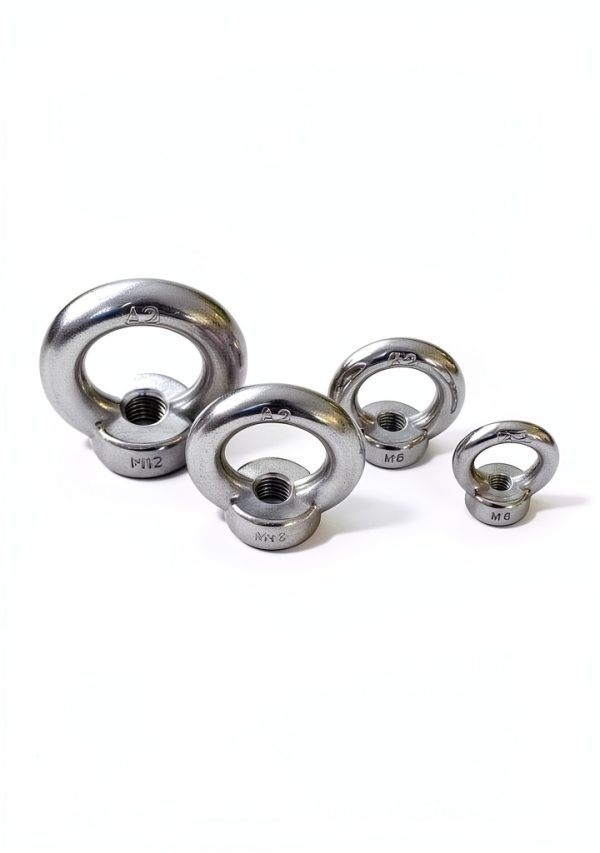 M10-1.5 Eye Nuts IMScrews 304 Stainless Steel Rust Resistant Pack of 1-5