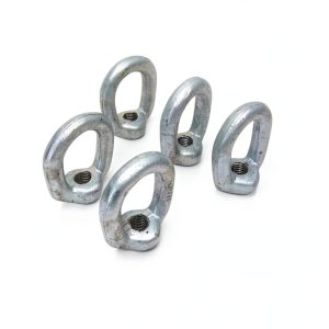5 PCS Forged Eye Nut 1/2" Bail 5/8" Tap Thread Drop Forged Galvanized Steel-0