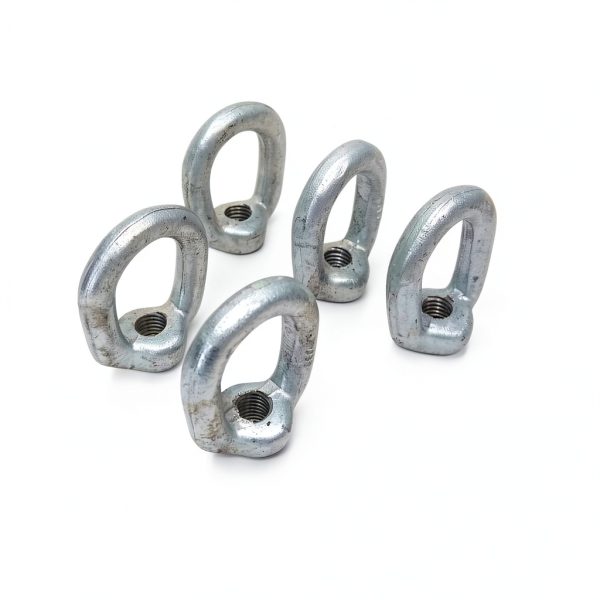 5 PCS Forged Eye Nut 1/2" Bail 5/8" Tap Thread Drop Forged Galvanized Steel-0