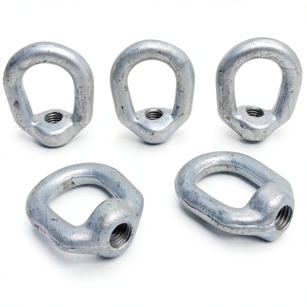 5 PCS Forged Eye Nut 1/2" Bail 5/8" Tap Thread Drop Forged Galvanized Steel-5