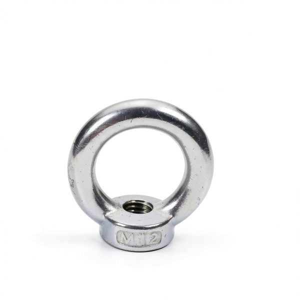 MroMax Lifting Eye Nut M12 Stainless Steel 4pcs Ring Shape Fastener-1