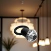 4 Set Black Light Fixture Hooks Ring Nuts,Eye,Lamp Nut Lifting Rings Nuts M10 Thread Lamp Female Loop Holder Black Ring Hanging Light Rings Luminaire - Eye Nut-1