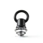 4 Set Black Light Fixture Hooks Ring Nuts,Eye,Lamp Nut Lifting Rings Nuts M10 Thread Lamp Female Loop Holder Black Ring Hanging Light Rings Luminaire - Eye Nut-0
