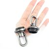2PCS Crystal Lamp Inner and Outer Threaded Ring Fitting Bronze Zinc Alloy Threaded Ring Eye Nut Ring Nut Fixing Chandelier for Candelabra Lamp Traditional Chandelier Pendant Lamp-5