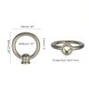 MECCANIXITY Eye Nut 220lb M10 Copper Hook Ring for Chandelier 58x50mm-1