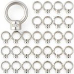 30 Pcs 1/4" UNC Marine Stainless Steel 316 Lifting Eye Nut Set-0