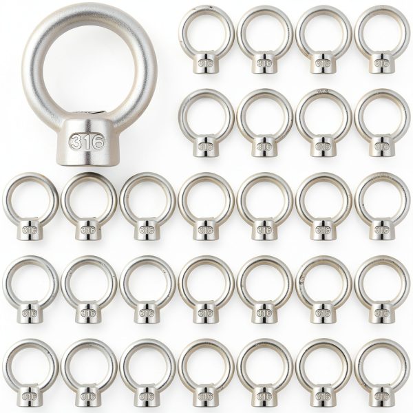 30 Pcs 1/4" UNC Marine Stainless Steel 316 Lifting Eye Nut Set-0