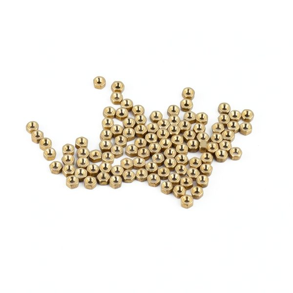 Gold Eyeglasses Hex Nuts 100 Pcs by Dhoptical Rimless Glasses Kit-2