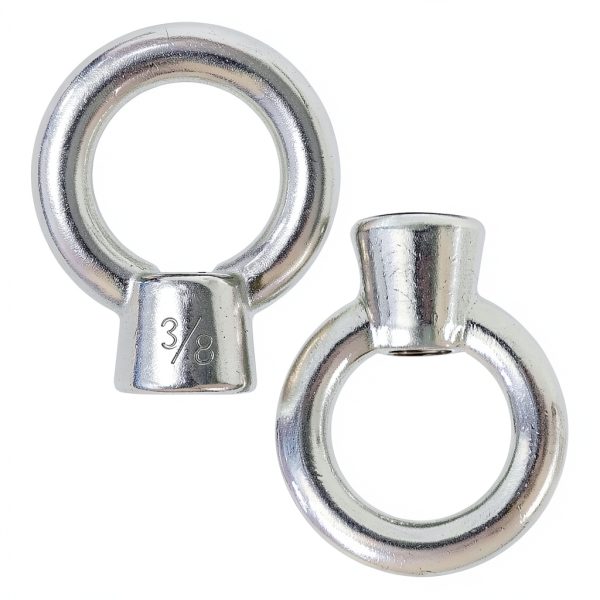 3/8" UNC Marine Grade Lifting Eye Nut, 316 Stainless Steel, 4 Pack-2