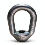 MH GLOBAL Hot-Dipped Galvanized 7/8" Eye Nut 1"-8 Thread 9000lb WLL-0