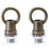 HAJXZH Light Fixture Hooks M10 Bronze Ring Nut - 2 PCS Duty Hook-3
