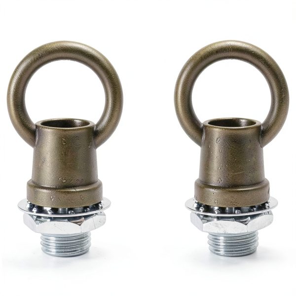 HAJXZH Light Fixture Hooks M10 Bronze Ring Nut - 2 PCS Duty Hook-3