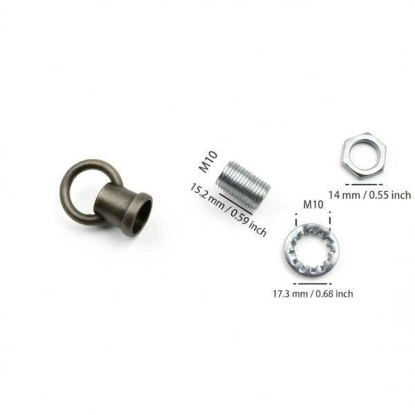 HAJXZH Light Fixture Hooks M10 Bronze Ring Nut - 2 PCS Duty Hook-1