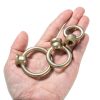 MECCANIXITY Eye Nut 220lb M10 Copper Hook Ring for Chandelier 58x50mm-3