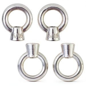 5/16" UNC Lifting Eye Nut NIDAYE 316 Stainless Steel 220lb WLL 4 Pack-0